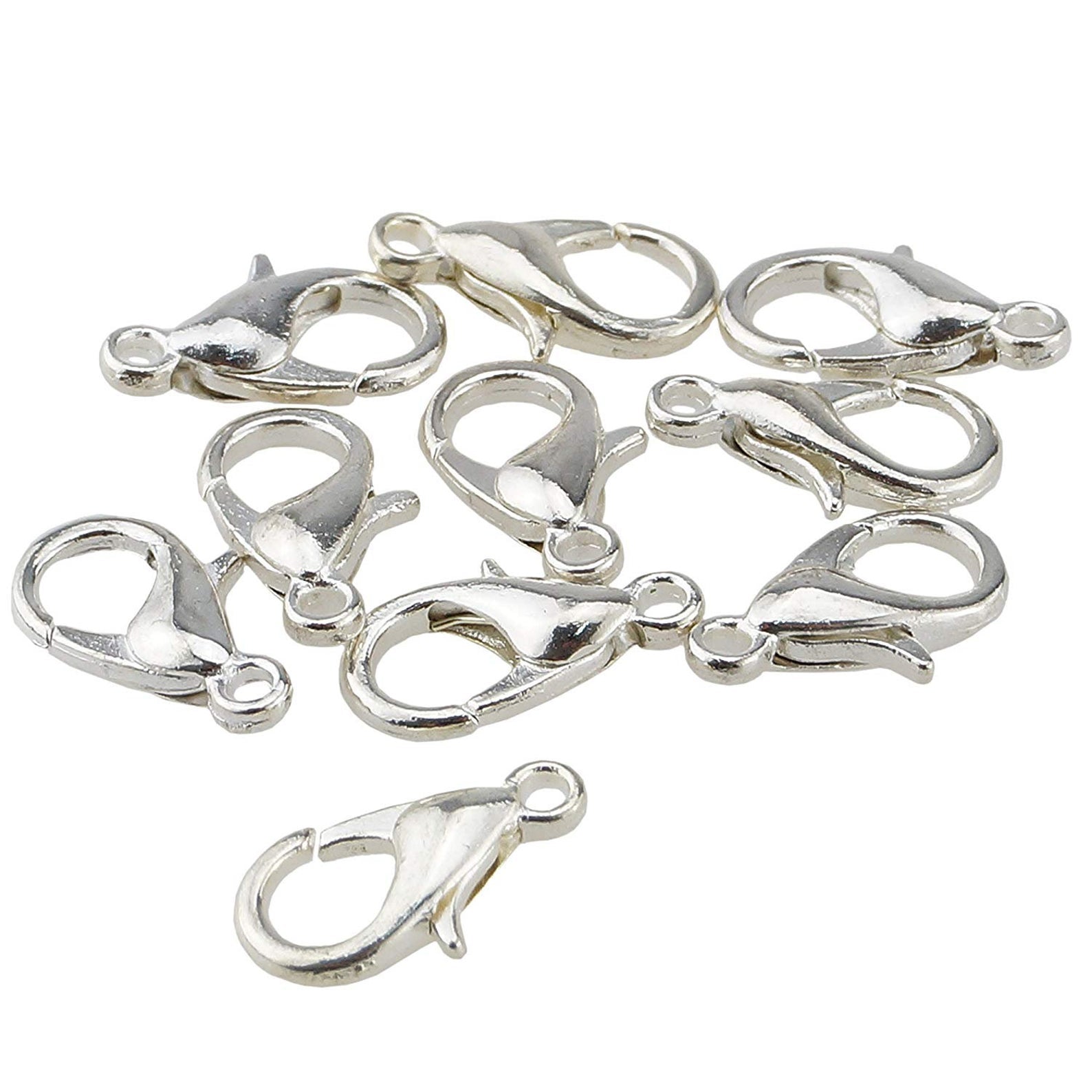 Lobster Clasp 12mm SP 10/pk