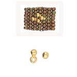 Load image into Gallery viewer, Cymbal 8/0 Bead Sub 24K Gold Plate ELASA
